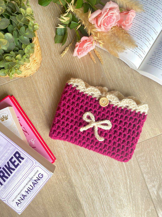 Pochette de lecture crochetée - broché