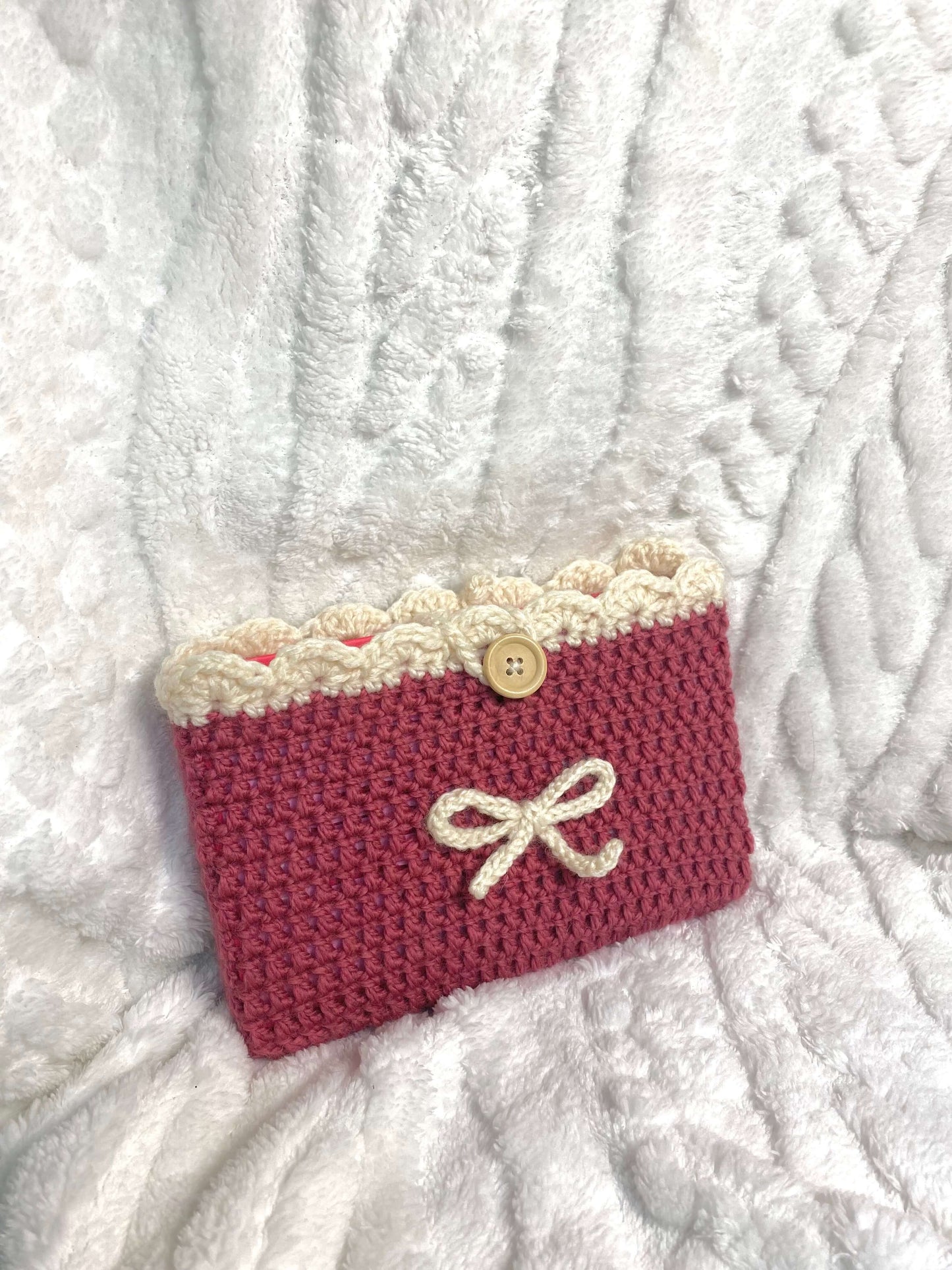 Pochette de lecture crochetée - broché