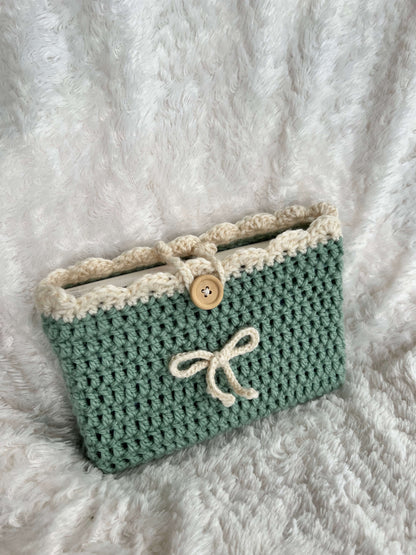 Pochette de lecture crochetée - broché